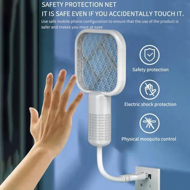 2-in-1 Mosquito Killer Racquet & Night Lamp (Random Colors)