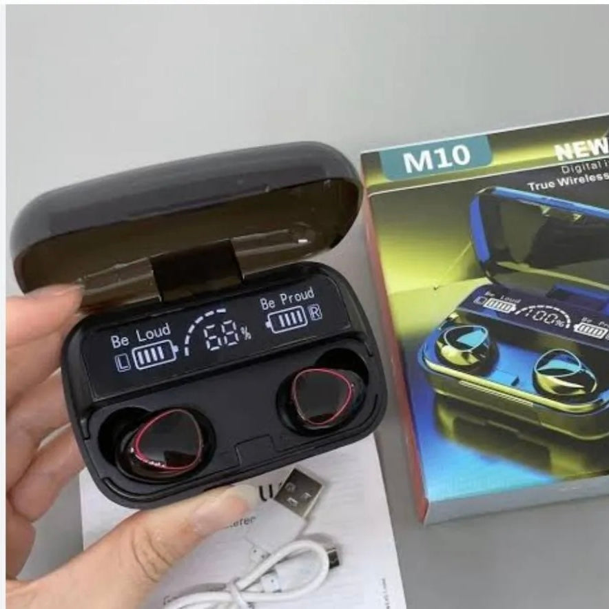 M10 TWS Bluetooth Earbuds  Original M10 | LED Display | Wireless Earphones