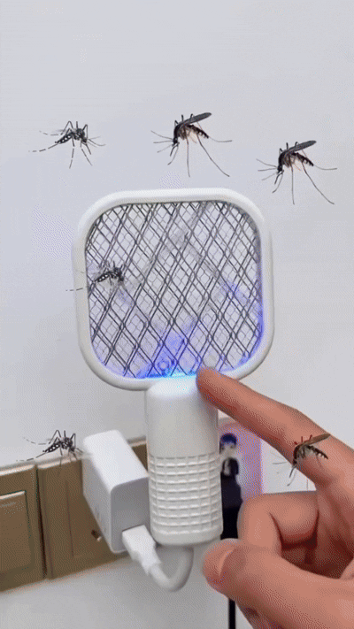 2-in-1 Mosquito Killer Racquet & Night Lamp (Random Colors)